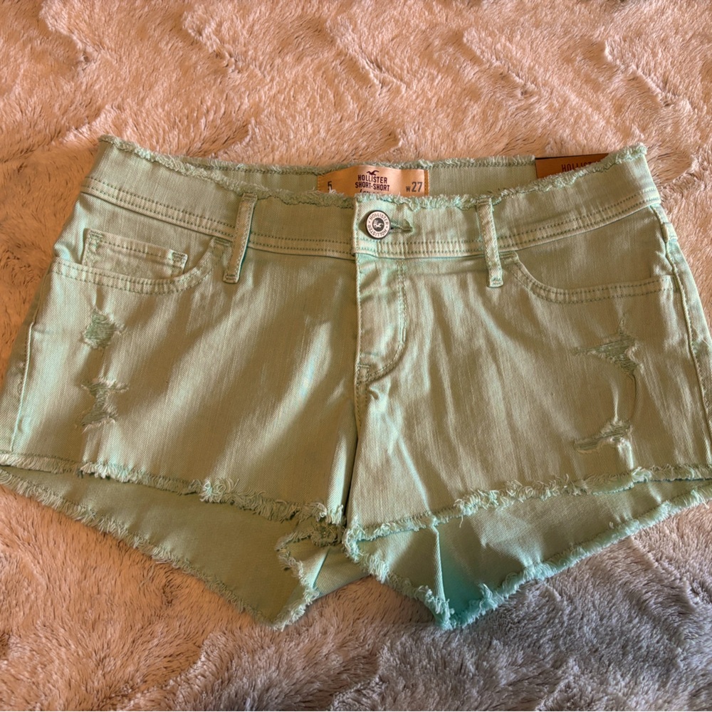 Hollister Teal Short-Short Low-Rise